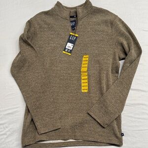 GAP Men's Tan Zip-Up Sweater